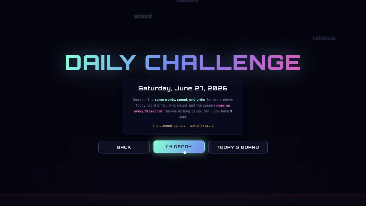 Typerain Screenshot 2