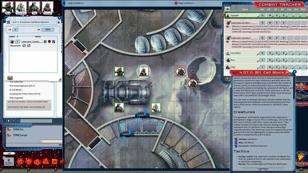 Fantasy Grounds - Starfinder RPG - Against the Aeon Throne AP 2: Escape from the Prison Moon (SFRPG) Screenshot 5