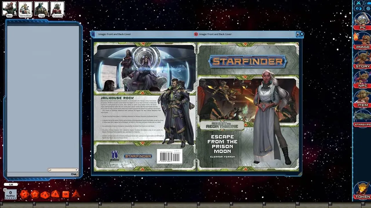 Fantasy Grounds - Starfinder RPG - Against the Aeon Throne AP 2: Escape from the Prison Moon (SFRPG) Screenshot 0