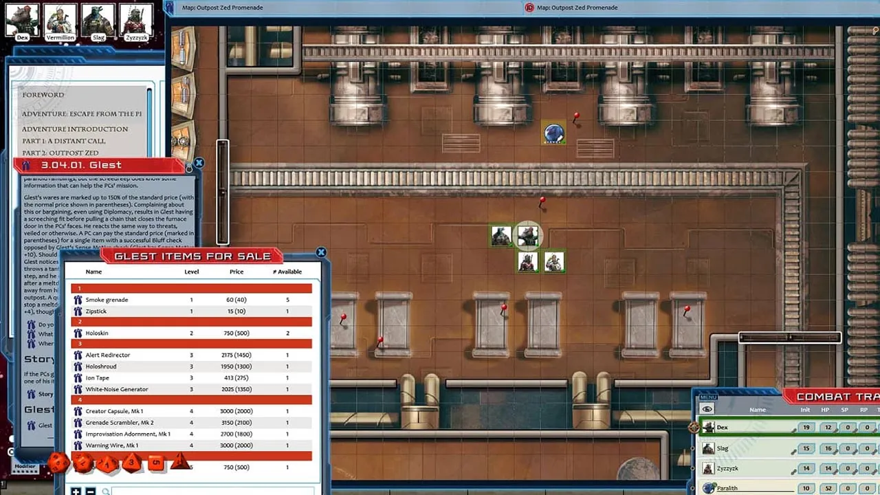 Fantasy Grounds - Starfinder RPG - Against the Aeon Throne AP 2: Escape from the Prison Moon (SFRPG) Screenshot 4