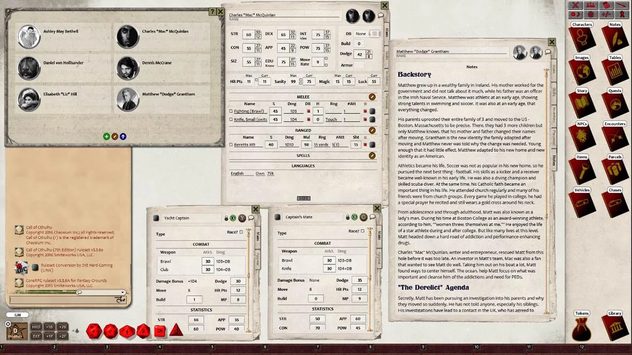 Fantasy Grounds - The Derelict (CoC7E) Screenshot 4