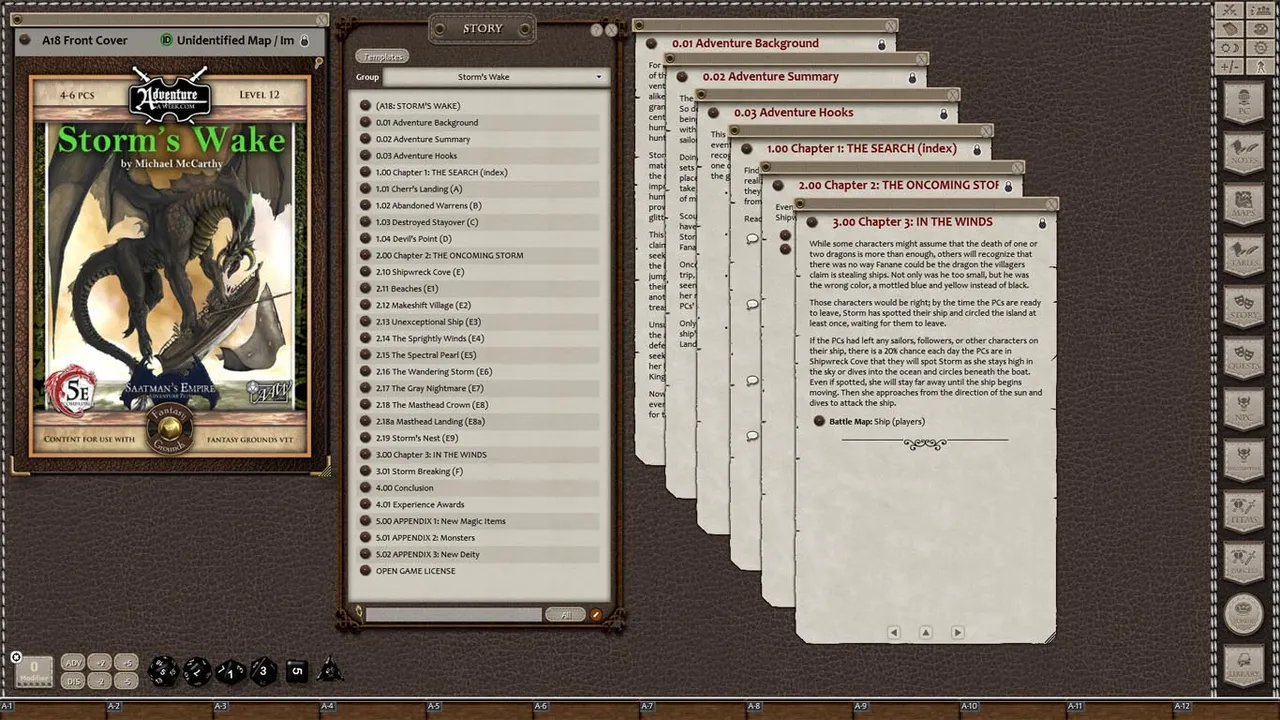 Fantasy Grounds - A18: Storm's Wake (5E) Screenshot 4