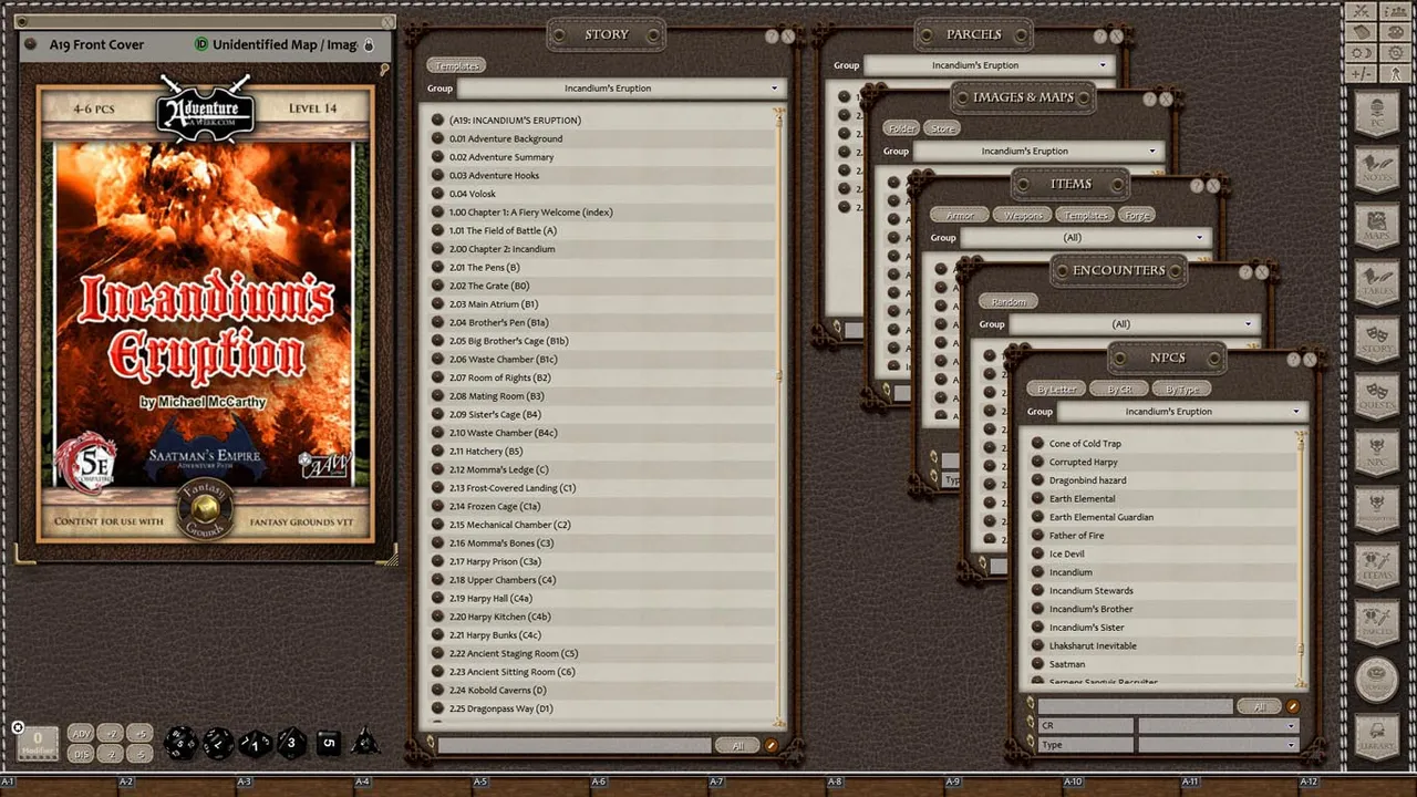 Fantasy Grounds - A19: Incandium's Eruption (5E) Screenshot 2