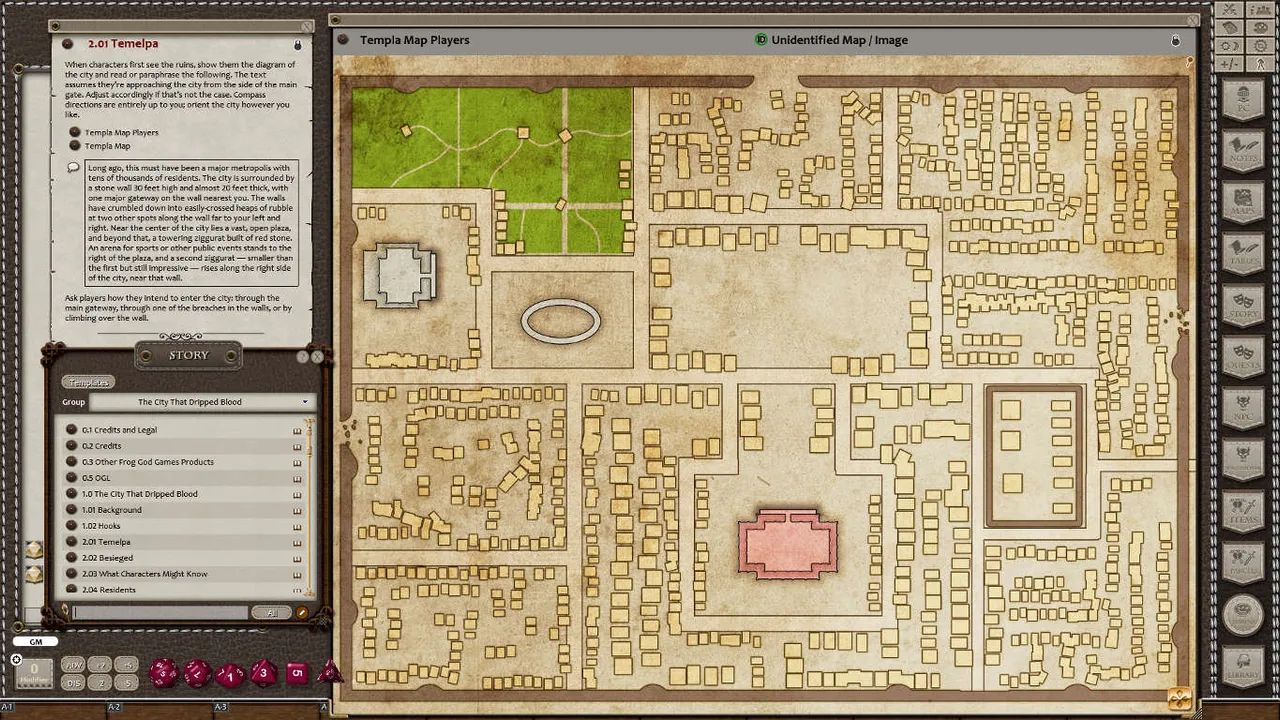 Fantasy Grounds - The City That Dripped Blood (5E) Screenshot 2