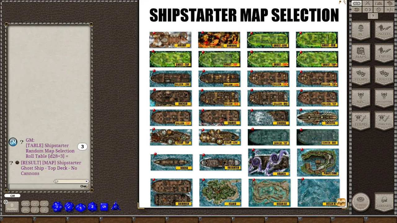 Fantasy Grounds - Meander's Map Pack: Shipstarter Ultimate Pack (Map Pack) Screenshot 1