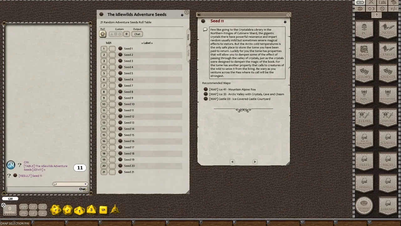 Fantasy Grounds - Meander's Map Pack: Idlewilds (Map Pack) Screenshot 0