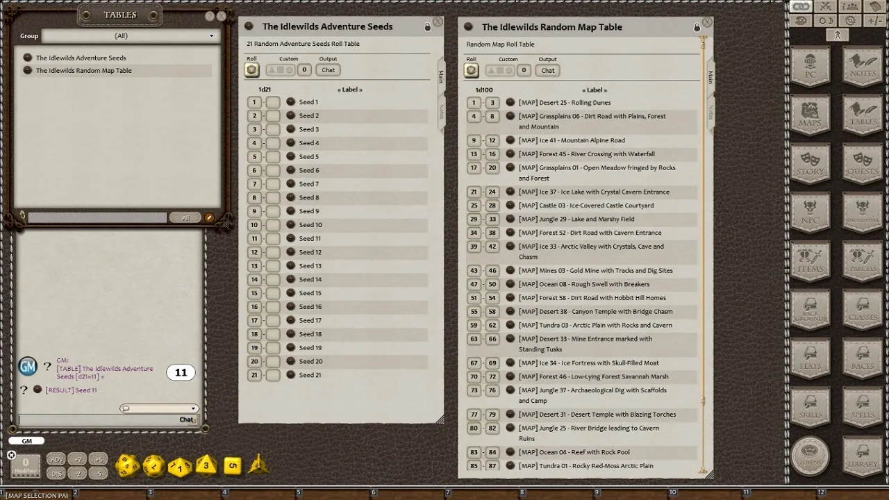 Fantasy Grounds - Meander's Map Pack: Idlewilds (Map Pack) Screenshot 1