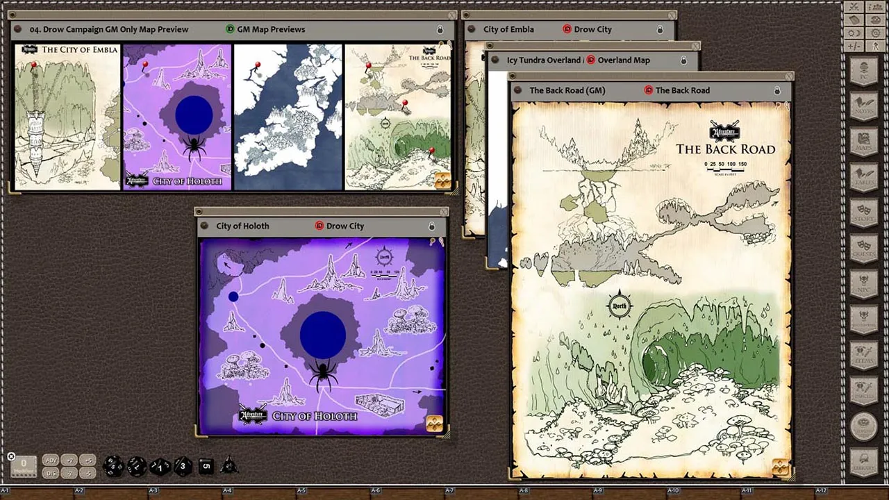 Fantasy Grounds - Rise of the Drow Map Pack (Map Pack) Screenshot 3