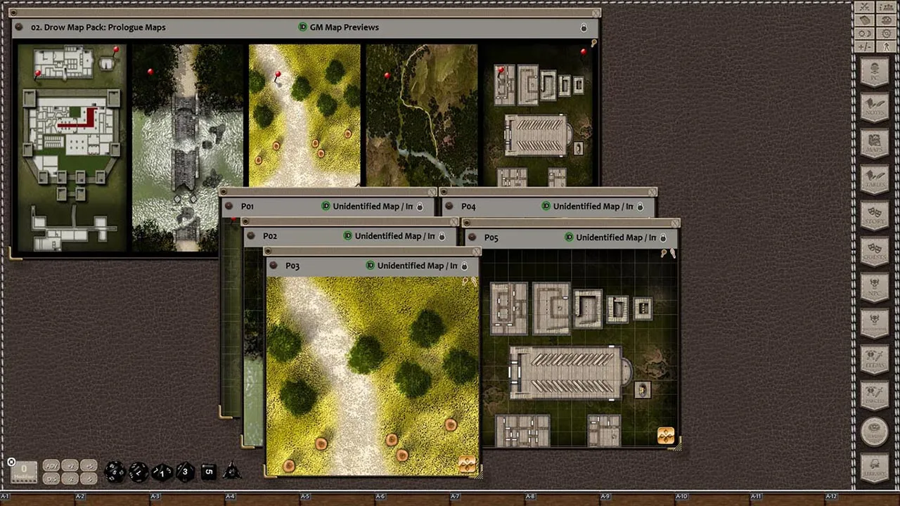 Fantasy Grounds - Rise of the Drow Map Pack (Map Pack) Screenshot 2
