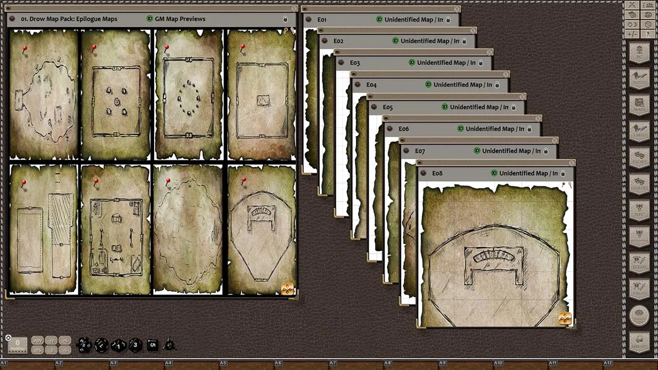 Fantasy Grounds - Rise of the Drow Map Pack (Map Pack) Screenshot 1