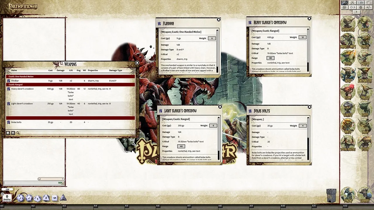 Fantasy Grounds - Pathfinder RPG - Monster Codex (PFRPG) Screenshot 6