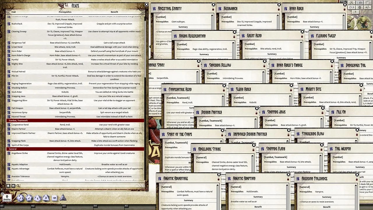 Fantasy Grounds - Pathfinder RPG - Monster Codex (PFRPG) Screenshot 2
