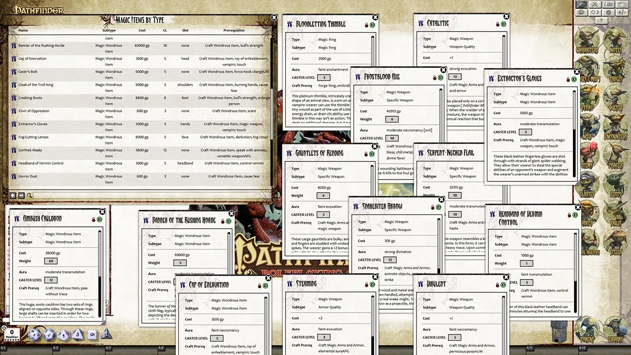 Fantasy Grounds - Pathfinder RPG - Monster Codex (PFRPG) Screenshot 4