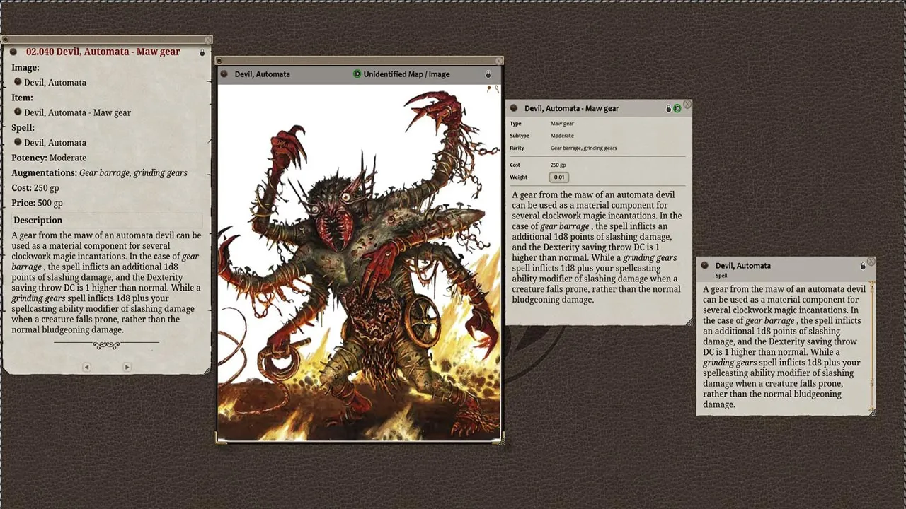 Fantasy Grounds - Creature Components - Tome of Beasts (5E) Screenshot 1