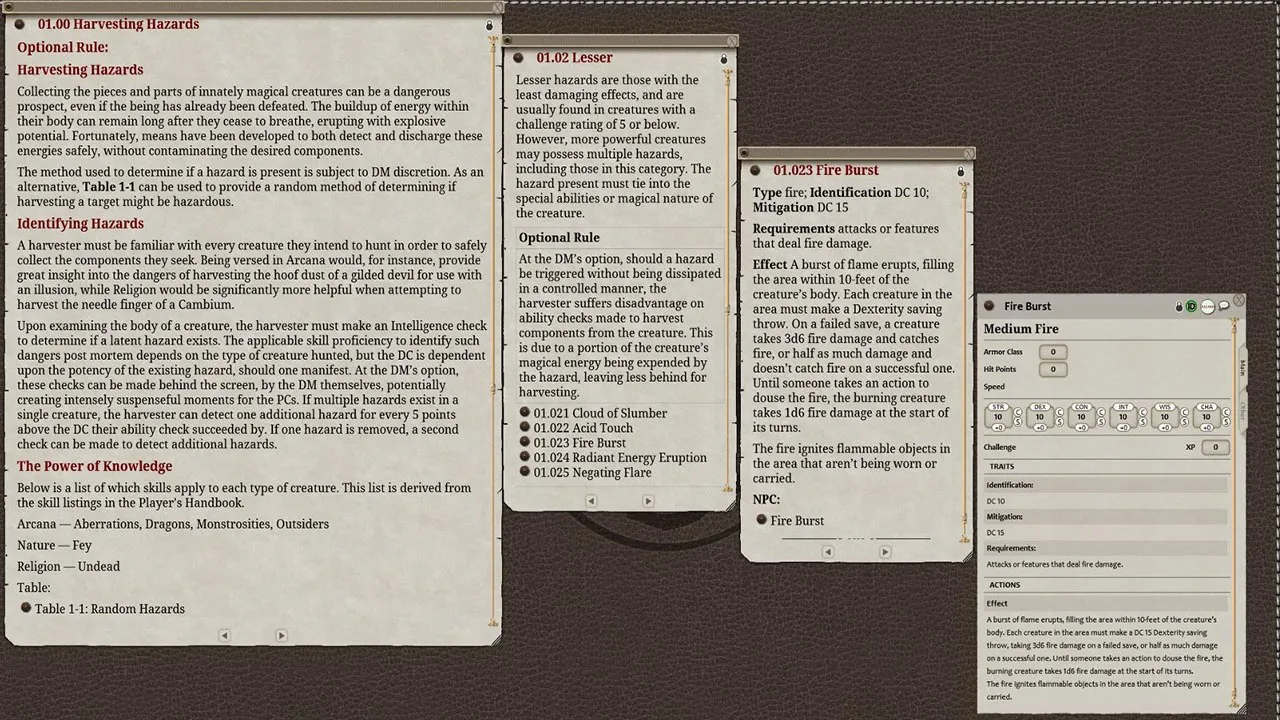 Fantasy Grounds - Creature Components - Tome of Beasts (5E) Screenshot 4