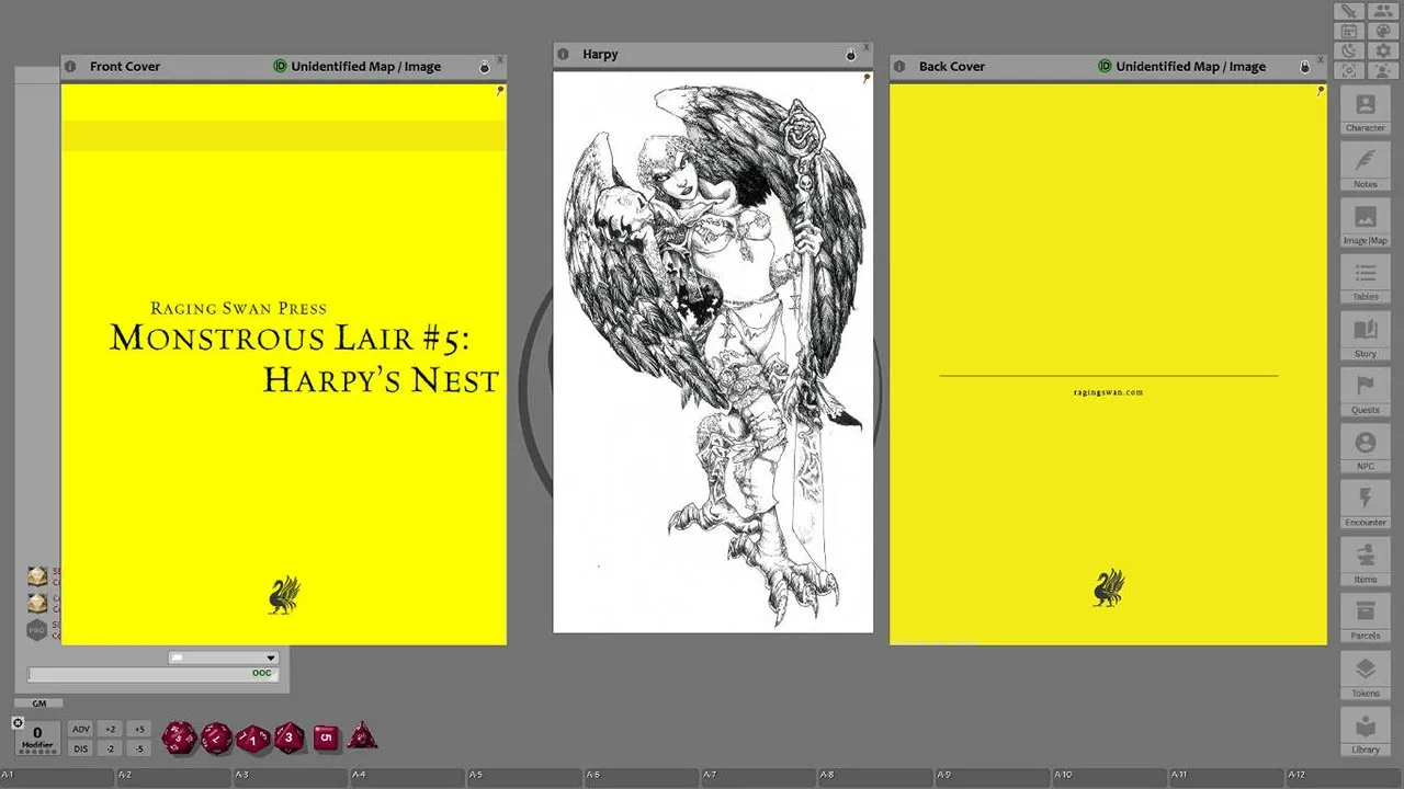 Fantasy Grounds - Monstrous Lair #5: Harpy’s Nest (Any Ruleset) Screenshot 0