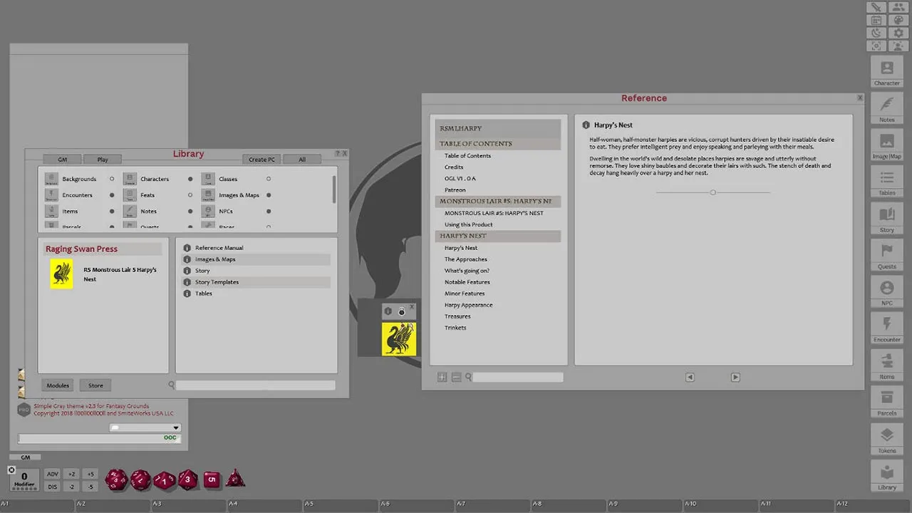 Fantasy Grounds - Monstrous Lair #5: Harpy’s Nest (Any Ruleset) Screenshot 1