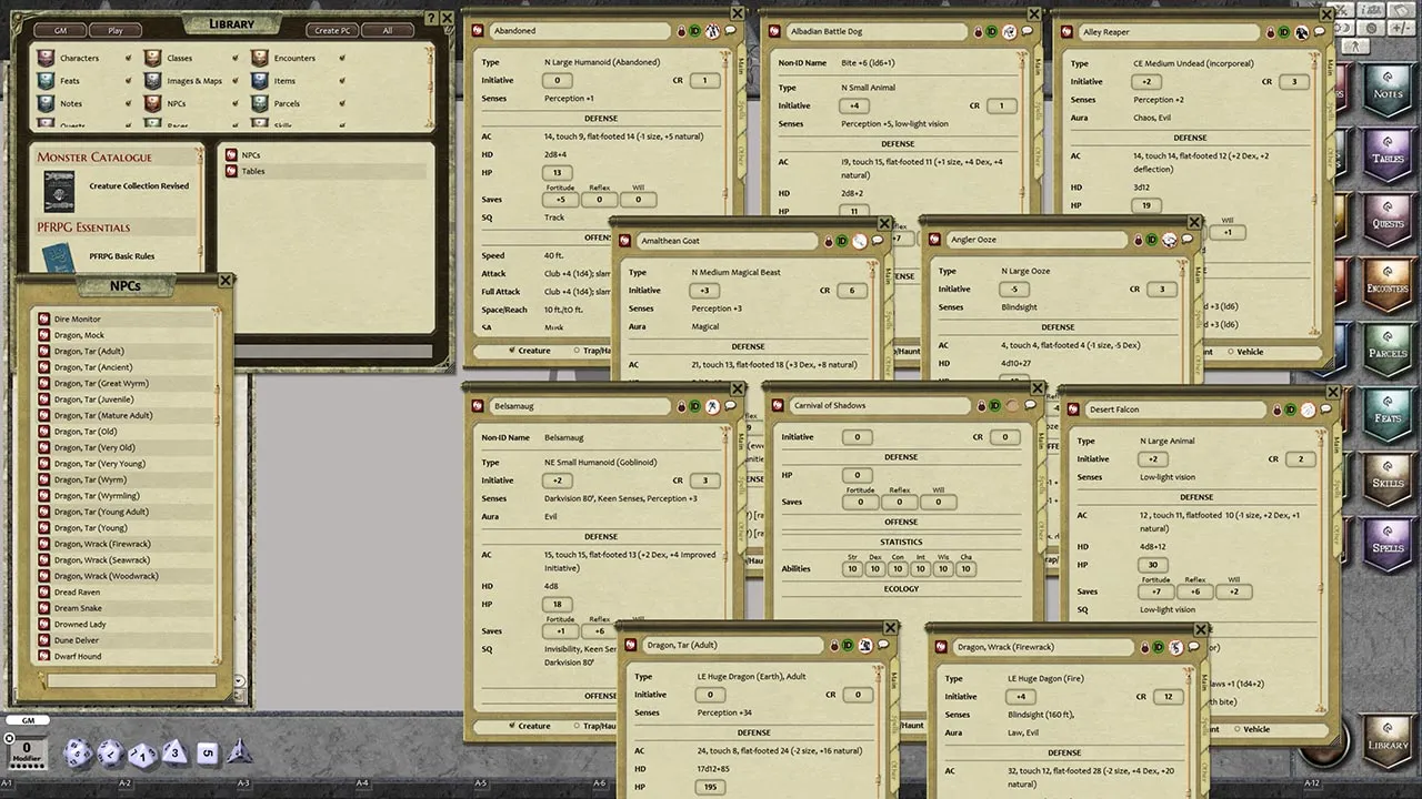 Fantasy Grounds - Creature Collection Revised (PFRPG) Screenshot 4