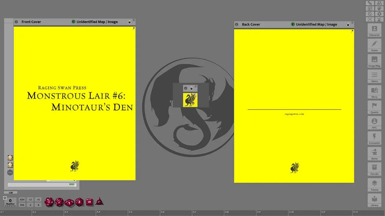 Fantasy Grounds - Monstrous Lair #6: Minotaur Den (Any Ruleset) Screenshot 0