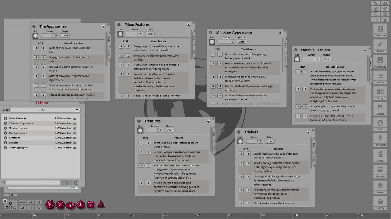 Fantasy Grounds - Monstrous Lair #6: Minotaur Den (Any Ruleset) Screenshot 1