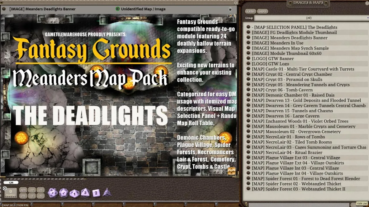 Fantasy Grounds - Meanders Map Pack: The Deadlights (Map Pack) Screenshot 4