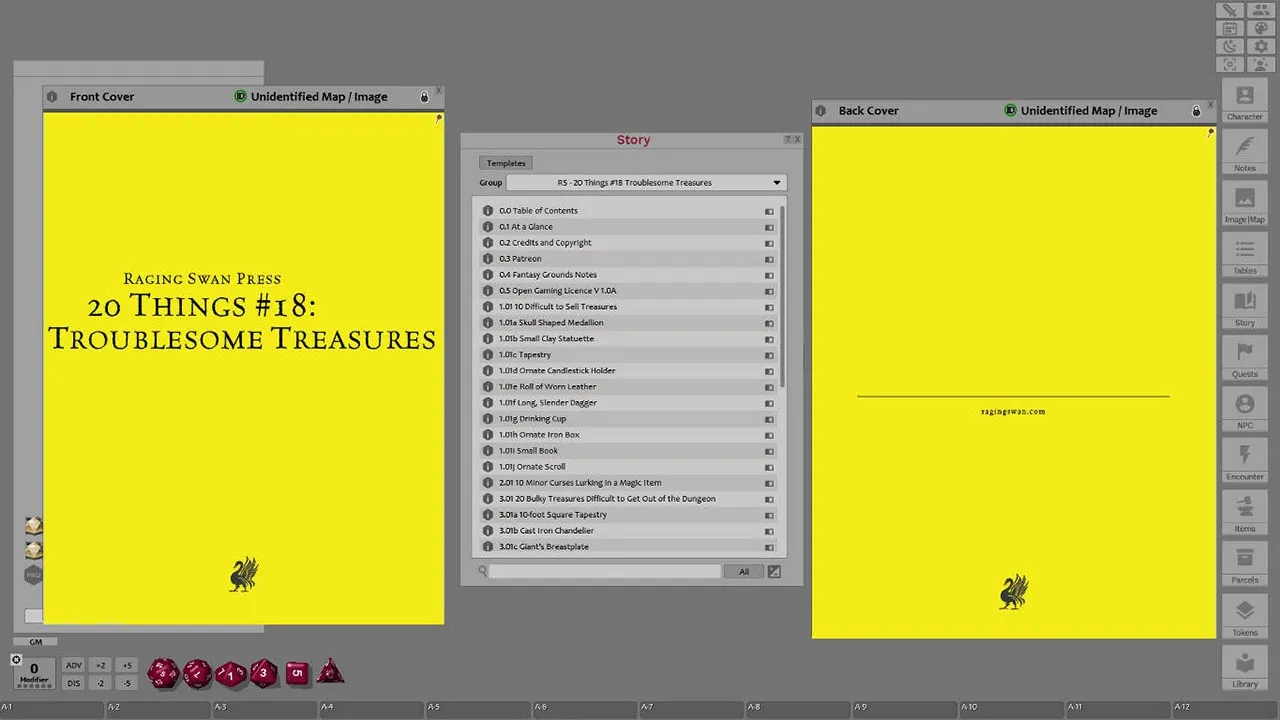 Fantasy Grounds - 20 things #18: Troublesome Treasures (Any Ruleset) Screenshot 1