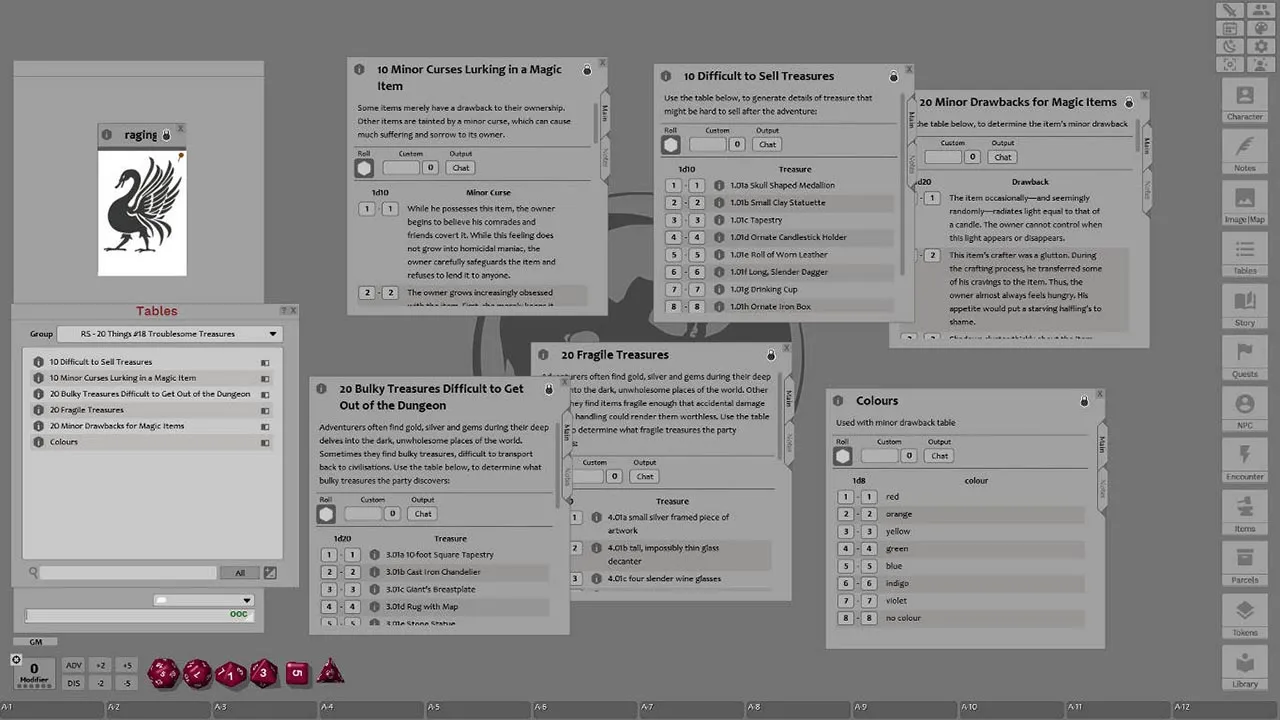 Fantasy Grounds - 20 things #18: Troublesome Treasures (Any Ruleset) Screenshot 3