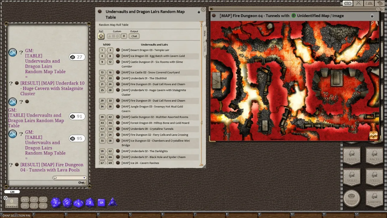 Fantasy Grounds - Meanders Map Pack: Undervaults & Dragon Lairs (Map Pack) Screenshot 0