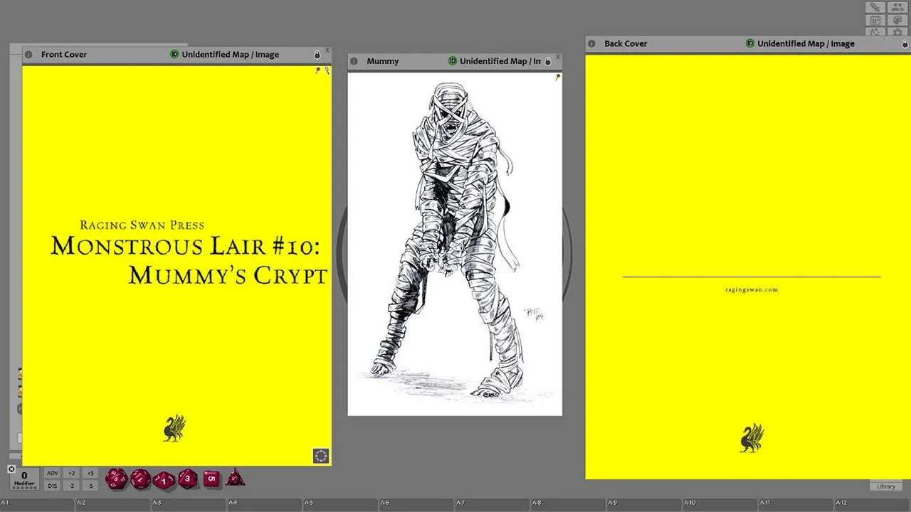 Fantasy Grounds - Monstrous Lair #10: Mummy’s Crypt (Any Ruleset) Screenshot 0