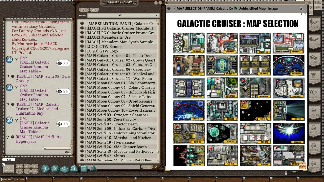 Fantasy Grounds - Meanders Map Pack: Galactic Cruiser (Map Pack) Screenshot 3