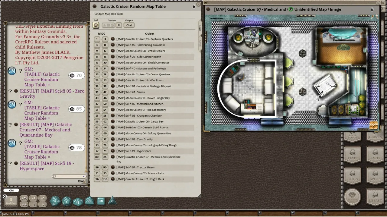 Fantasy Grounds - Meanders Map Pack: Galactic Cruiser (Map Pack) Screenshot 0
