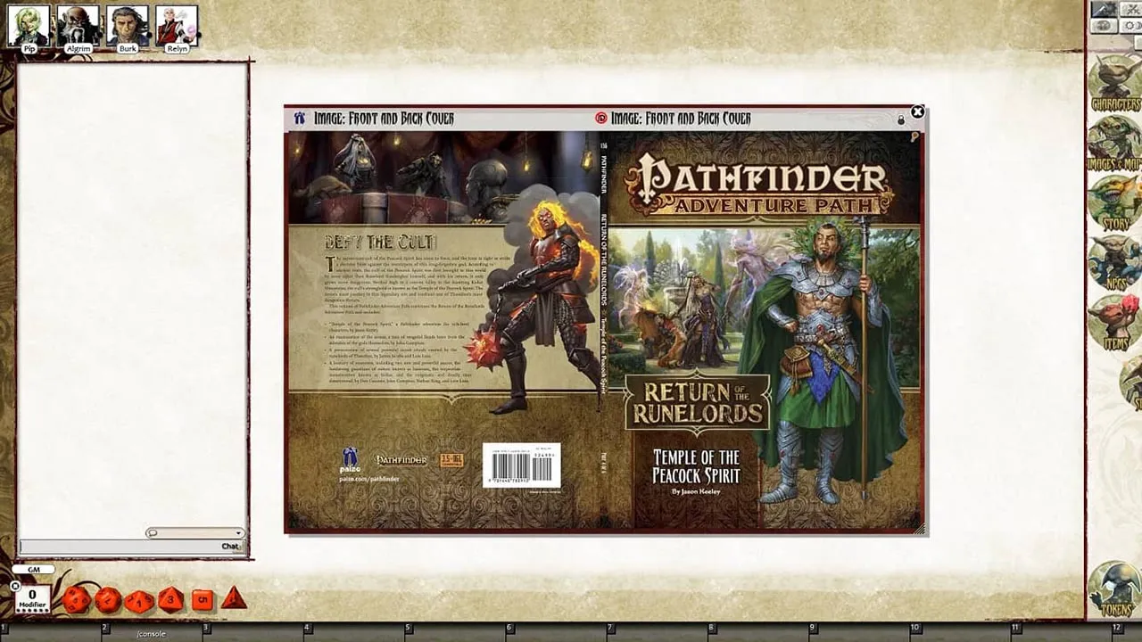 Fantasy Grounds - Pathfinder RPG - Return of the Runelords AP 4: Temple of the Peacock Spirit (PFRPG) Screenshot 0