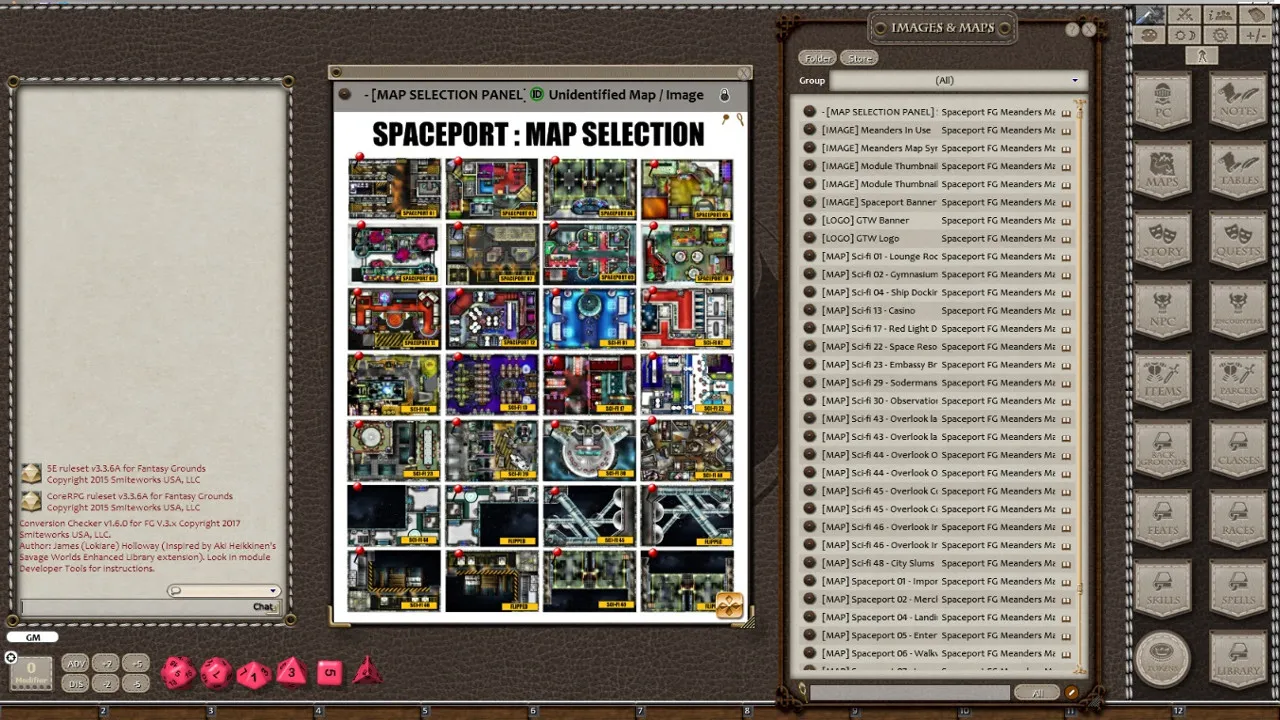Fantasy Grounds - Meanders Map Pack: Spaceport (Map Pack) Screenshot 0