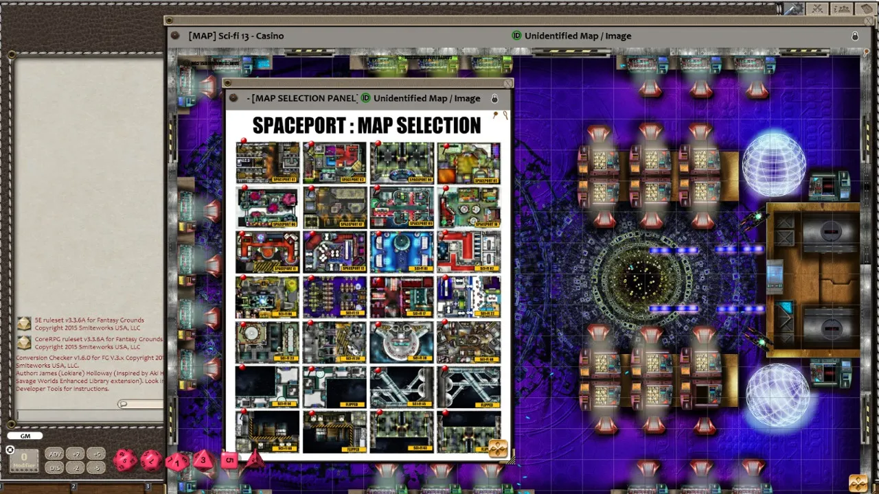Fantasy Grounds - Meanders Map Pack: Spaceport (Map Pack) Screenshot 1