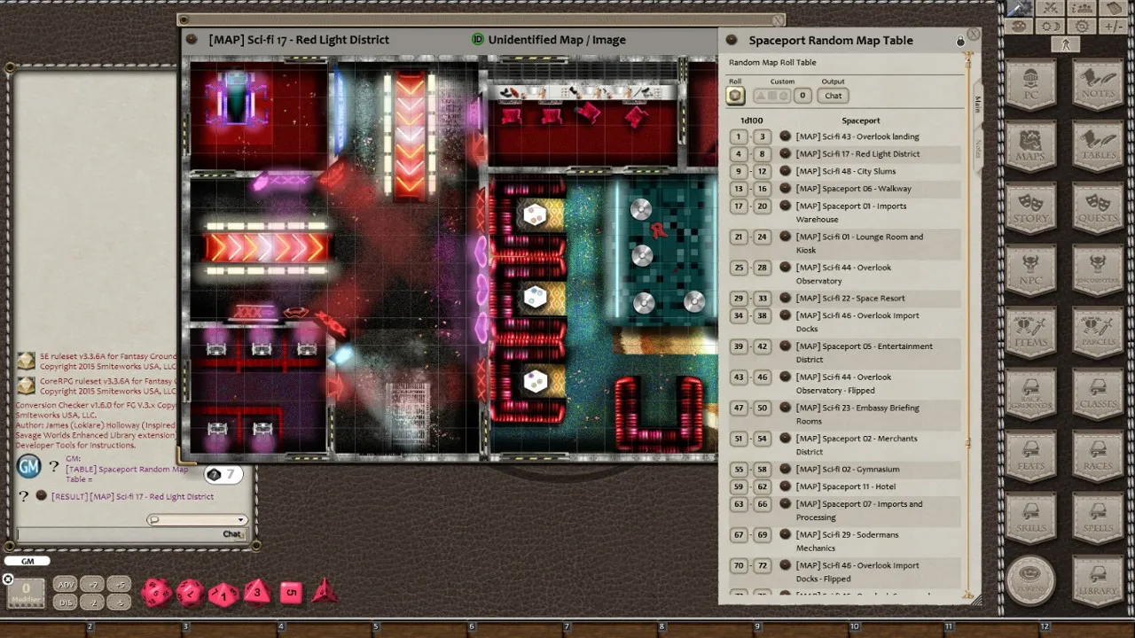 Fantasy Grounds - Meanders Map Pack: Spaceport (Map Pack) Screenshot 3