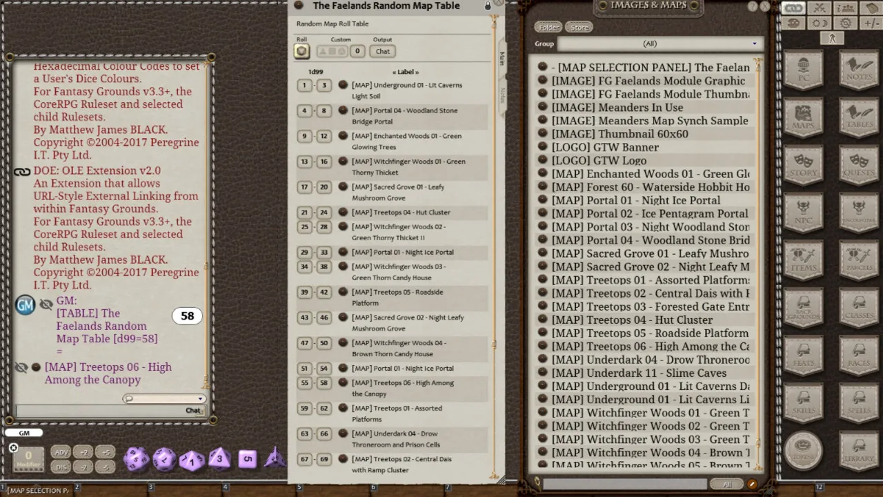 Fantasy Grounds - Meanders Map Pack: The Faelands (Map Pack) Screenshot 1