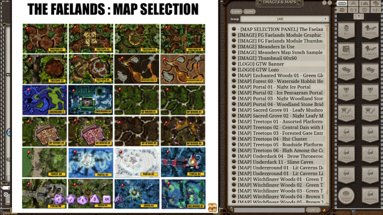 Fantasy Grounds - Meanders Map Pack: The Faelands (Map Pack) Screenshot 4