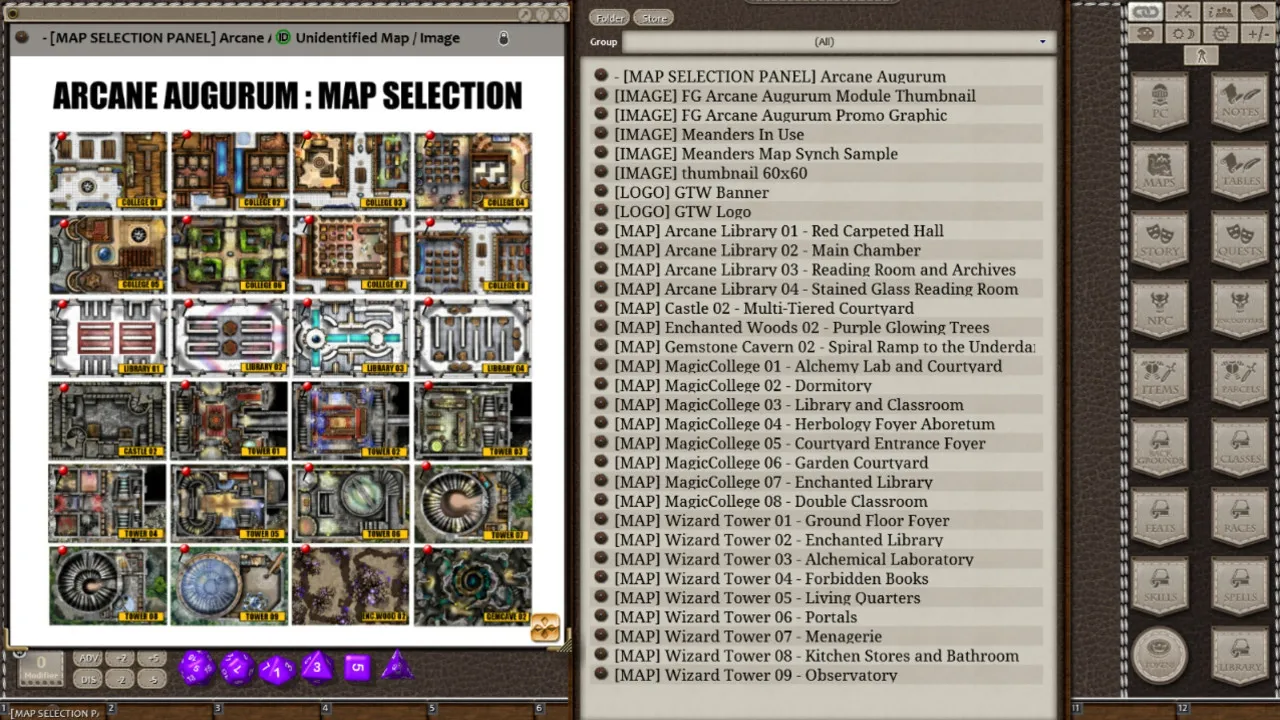 Fantasy Grounds - Meanders Map Pack: Arcane Augurum (Map Pack) Screenshot 0