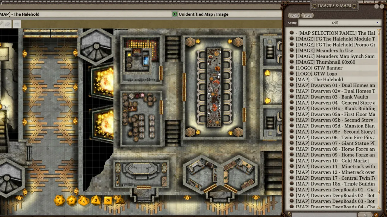 Fantasy Grounds - Meanders Map Pack: The Halehold (Map Pack) Screenshot 3
