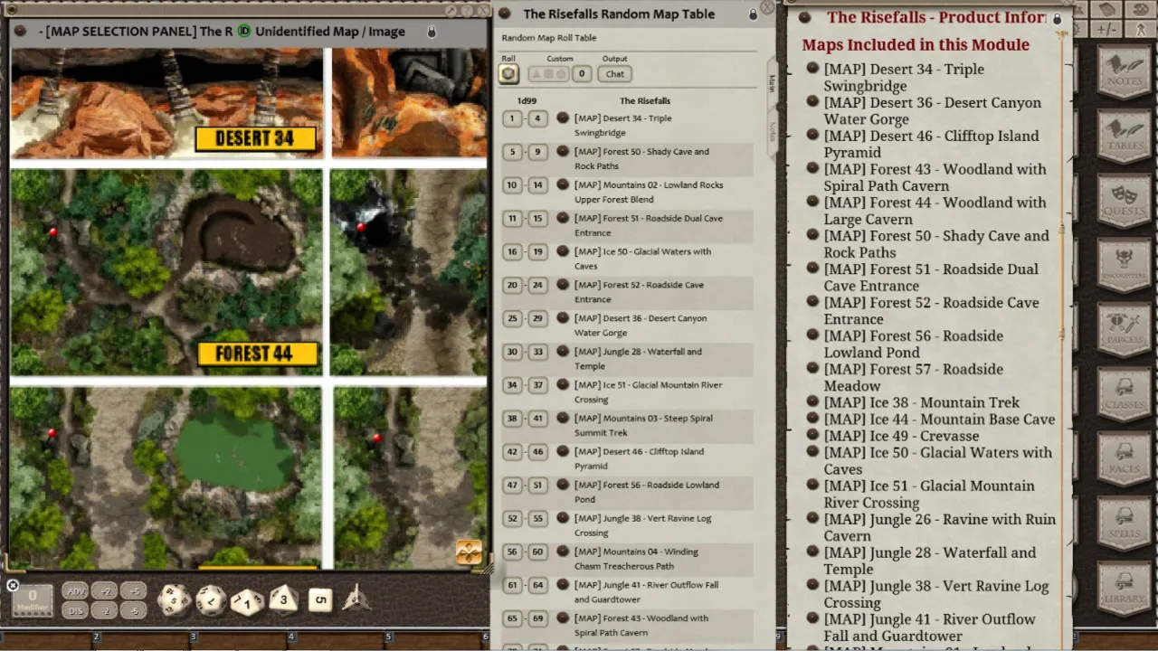 Fantasy Grounds - Meanders Map Pack: The Risefalls (Map Pack) Screenshot 4