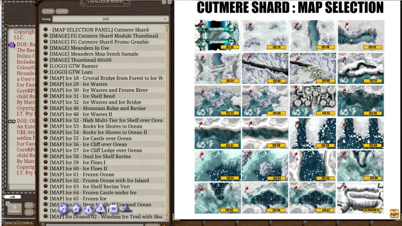 Fantasy Grounds - Meanders Map Pack: Cutmere Shard (Map Pack) Screenshot 0