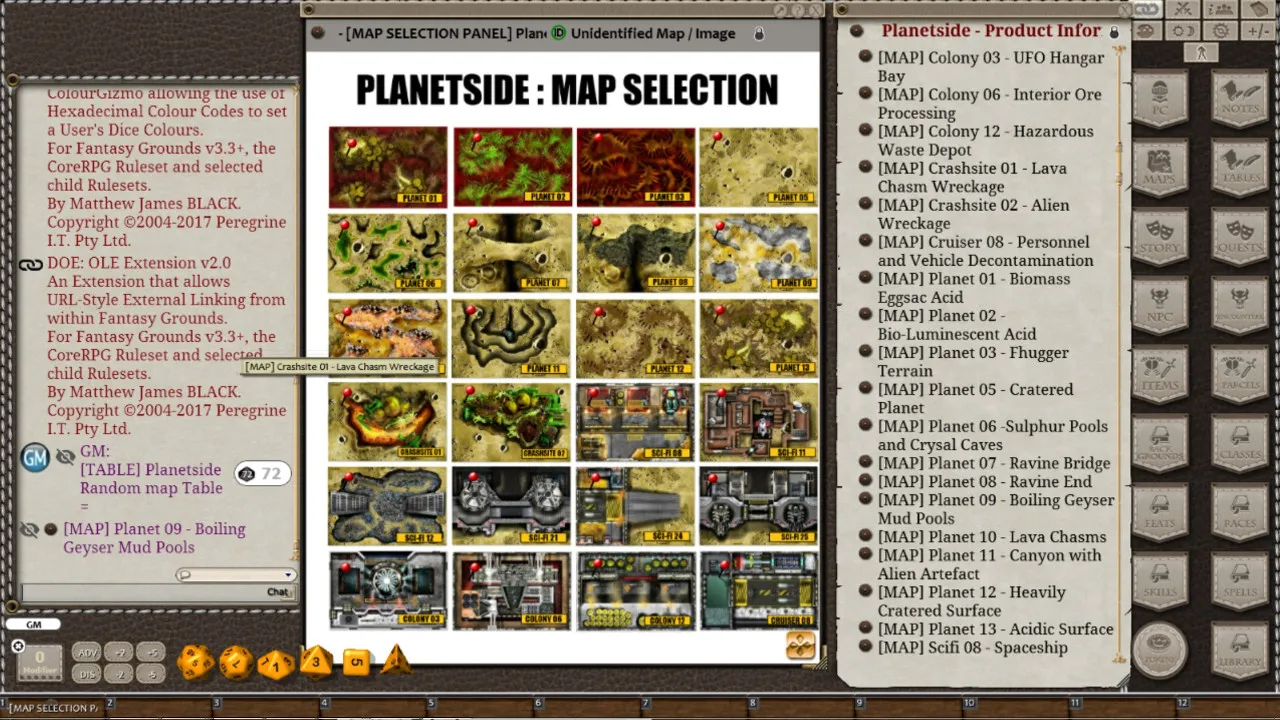Fantasy Grounds - Meanders Map Pack: Planetside (Map Pack) Screenshot 3