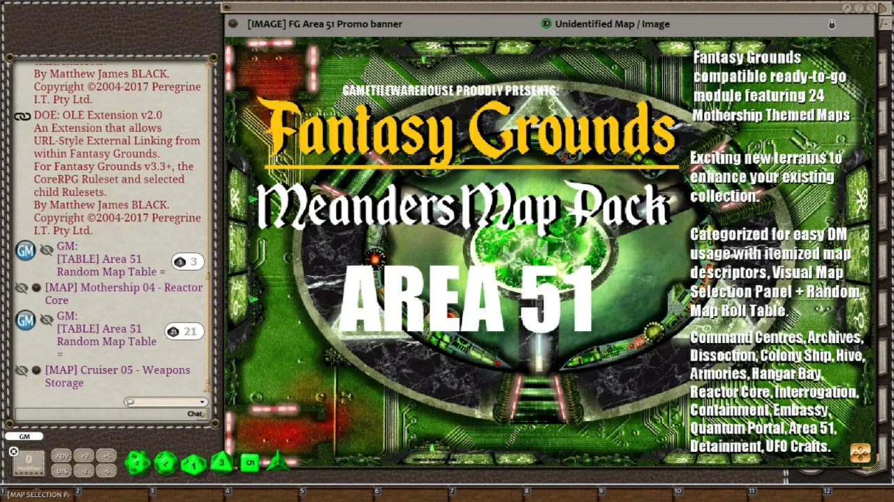 Fantasy Grounds - Meanders Map Pack: Area 51 (Map Pack) Screenshot 2