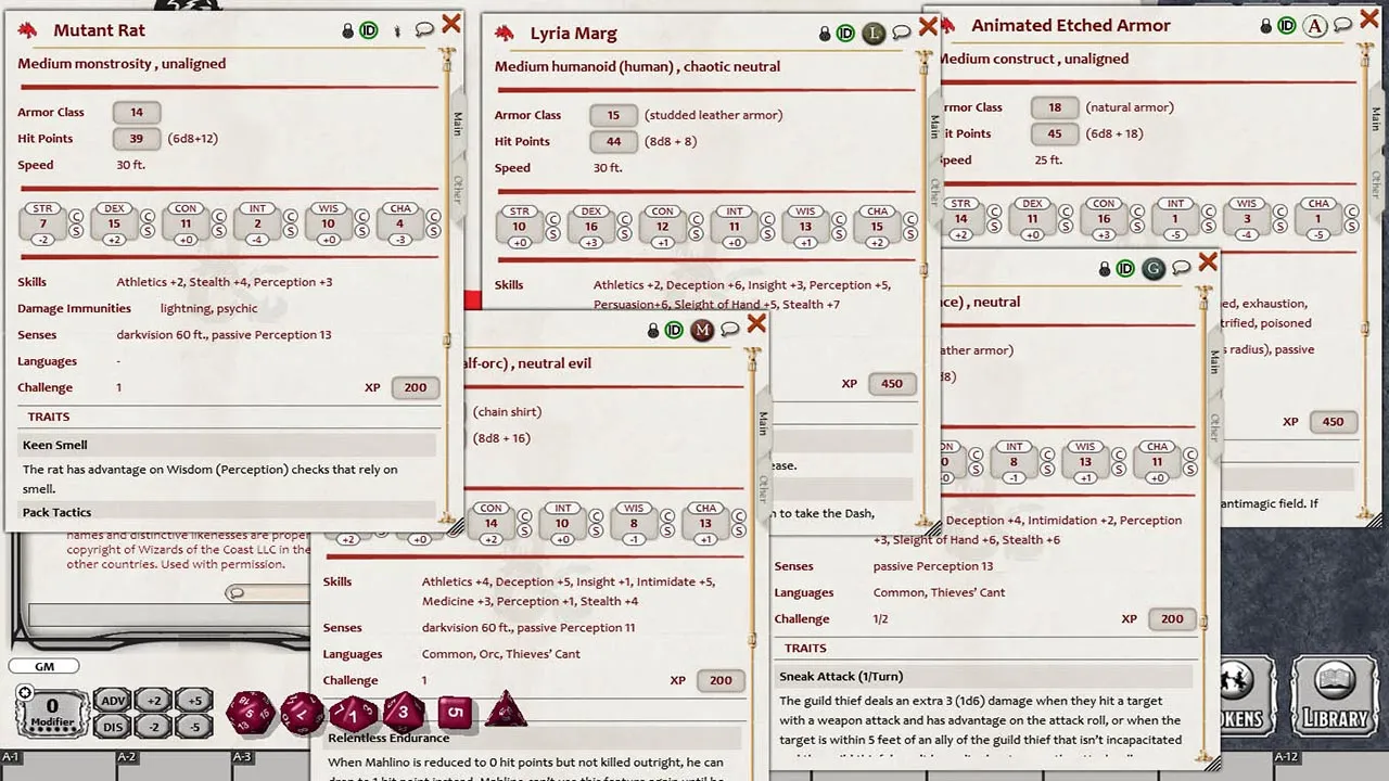 Fantasy Grounds - Thieves’ Guild of the Undercity (5E) Screenshot 2