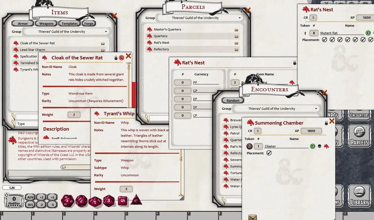 Fantasy Grounds - Thieves’ Guild of the Undercity (5E) Screenshot 4