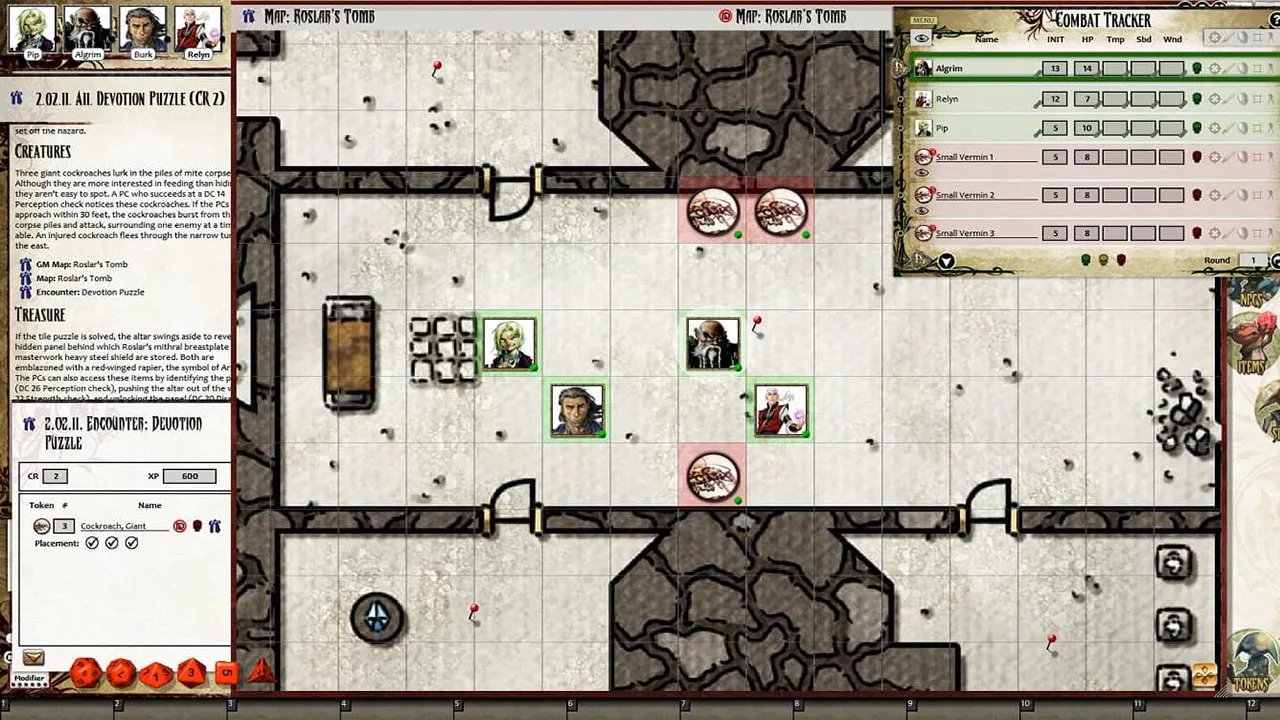 Fantasy Grounds - Pathfinder RPG - The Tyrant's Grasp AP 1: The Dead Roads (PFRPG) Screenshot 1