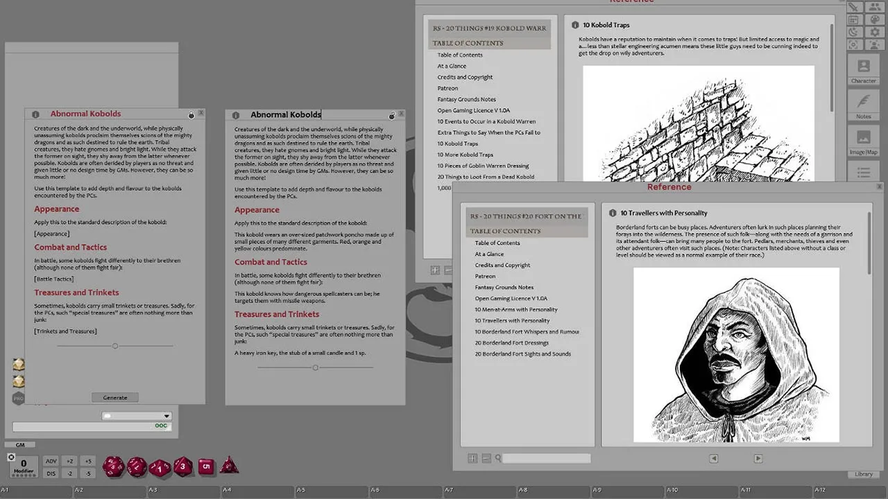 Fantasy Grounds - 20 Things #19 to #20: Kobold Warren, Fort on the Borderlands (Any Ruleset) Screenshot 3
