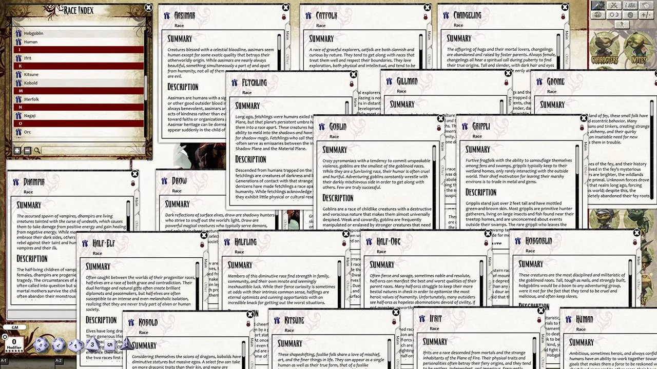 Fantasy Grounds - Pathfinder RPG - Advanced Race Guide (PFRPG) Screenshot 5