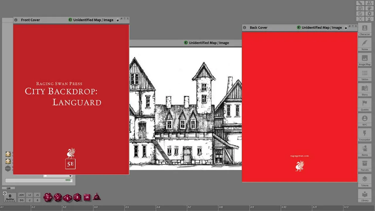 Fantasy Grounds - City Backdrop: Languard (5E) Screenshot 0