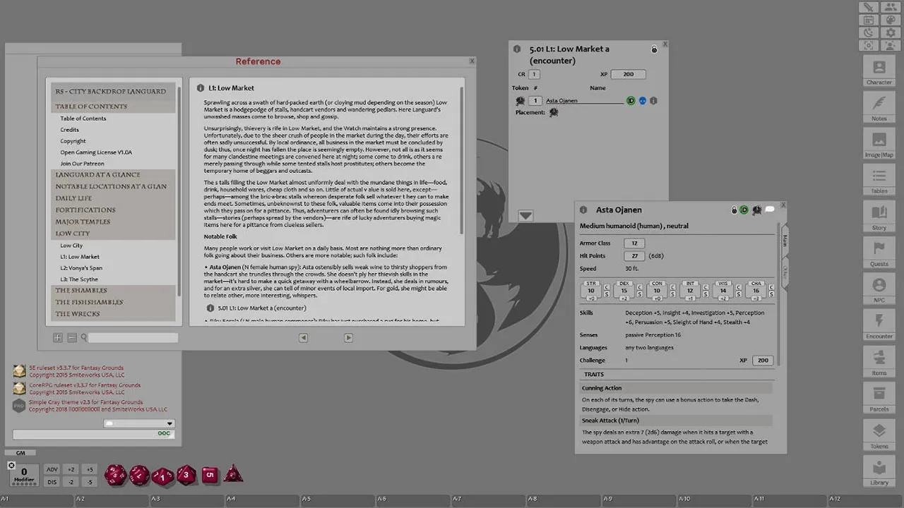 Fantasy Grounds - City Backdrop: Languard (5E) Screenshot 3